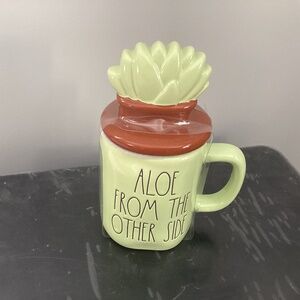 Rae Dunn aloe from the other side